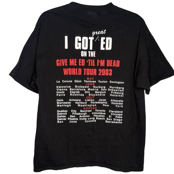 Vintage Iron Maiden Graphic concert band tshirt large edward the great 2003 Y2K - Picture 2 of 5